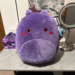 Rare Squishmallow Ringding the Mothman 16" NWT Silver Tag #2469
